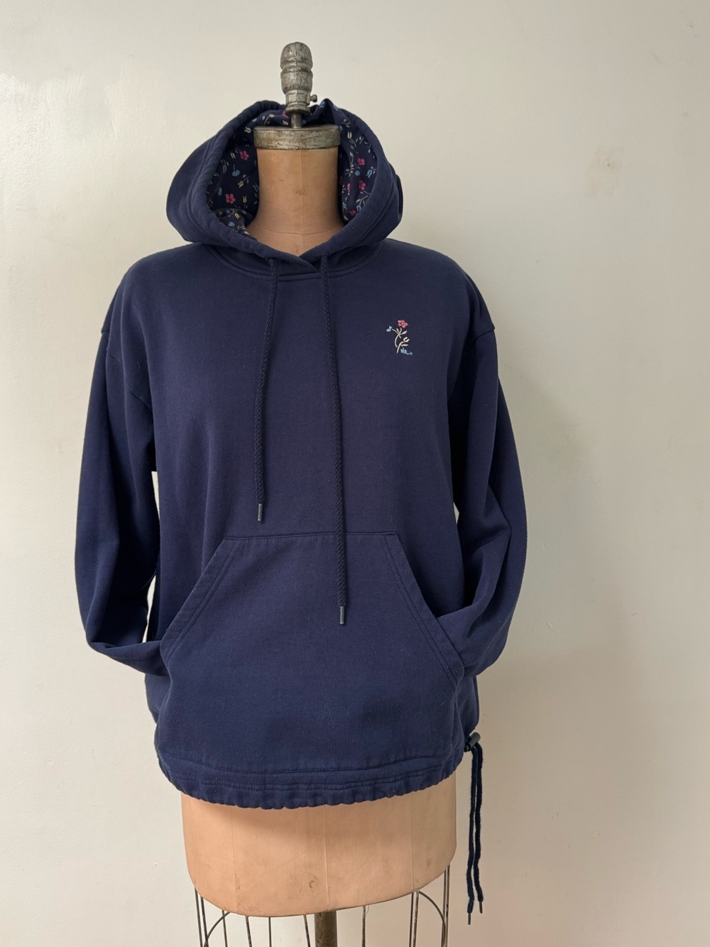 NORTHERN REFLECTIONS vintage navy hoody size LARGE